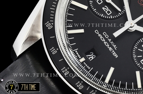 Omega SpeedMaster MoonWatch Chronograph Black Ceramic Bezel Black Dial, Black Subdial with Stick Markers & Red Speedmaster