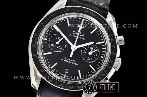 Omega SpeedMaster MoonWatch Chronograph Black Ceramic Bezel Black Dial, Black Subdial with Stick Markers & White Speedmaster Wording