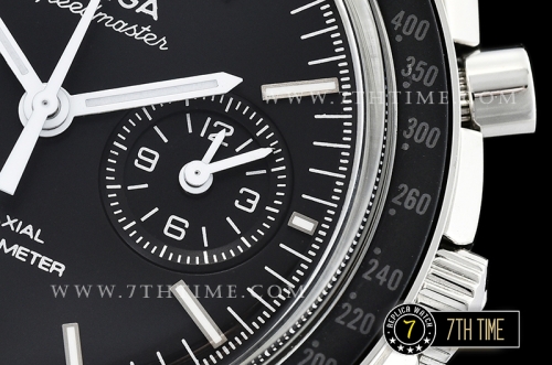 Omega SpeedMaster MoonWatch Chronograph Black Ceramic Bezel Black Dial, Black Subdial with Stick Markers & White Speedmaster Wording