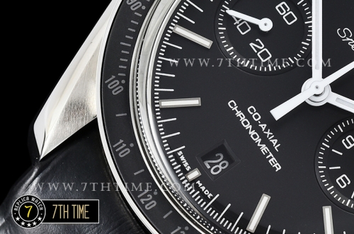 Omega SpeedMaster MoonWatch Chronograph Black Ceramic Bezel Black Dial, Black Subdial with Stick Markers & White Speedmaster Wording