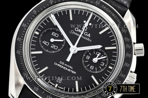 Omega SpeedMaster MoonWatch Chronograph Black Ceramic Bezel Black Dial, Black Subdial with Stick Markers & White Speedmaster Wording