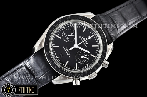 Omega SpeedMaster MoonWatch Chronograph Black Ceramic Bezel Black Dial, Black Subdial with Stick Markers & White Speedmaster Wording
