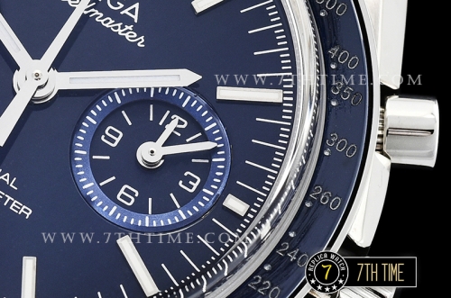 Omega SpeedMaster MoonWatch Chronograph Blue Ceramic Bezel Blue Dial, Blue Subdial with Stick Markers Solid Stainless Steel Bracelet
