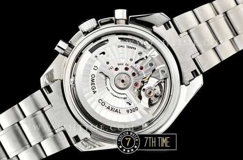 SpeedMaster MoonWatch Chronograph Black Ceramic Bezel Black Dial, Black Subdial with Stick Markers & White Speedmaster Wording Solid Stainless Steel Bracelet