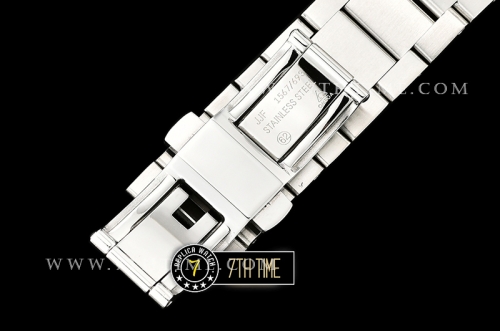 Aqua Terra 150M GMT Smooth Bezel Black Textured Dial with SS Stick Markers Solid Stainless Steel 316F Bracelet