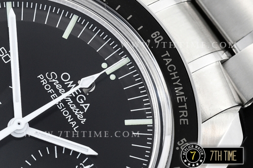 SpeedMaster Alaska Project III Black Metallic Tachymeter Bezel with Numerals Black Dial with Subdials Solid Stainless Steel 316L Bracelet