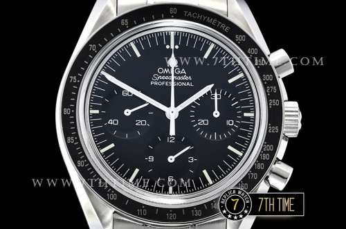 SpeedMaster Alaska Project III Black Metallic Tachymeter Bezel with Numerals Black Dial with Subdials Solid Stainless Steel 316L Bracelet