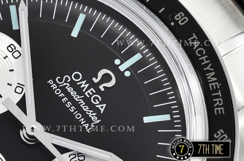 SpeedMaster Alaska Project III Black Metallic Tachymeter Bezel with Numerals Black Dial with White Subdials Solid Stainless Steel 316L Bracelet