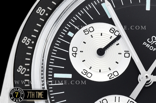 SpeedMaster Alaska Project III Black Metallic Tachymeter Bezel with Numerals Black Dial with White Subdials Solid Stainless Steel 316L Bracelet