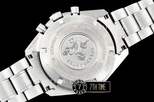 SpeedMaster Alaska Project III Black Metallic Tachymeter Bezel with Numerals Black Dial with White Subdials Solid Stainless Steel 316L Bracelet