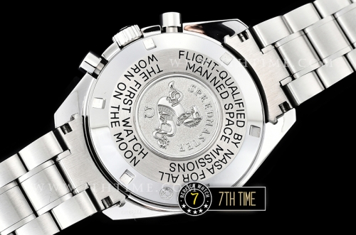 SpeedMaster Alaska Project III Blue Metallic Tachymeter Bezel with Numerals Blue Dial with White Subdials Solid Stainless Steel 316L Bracelet