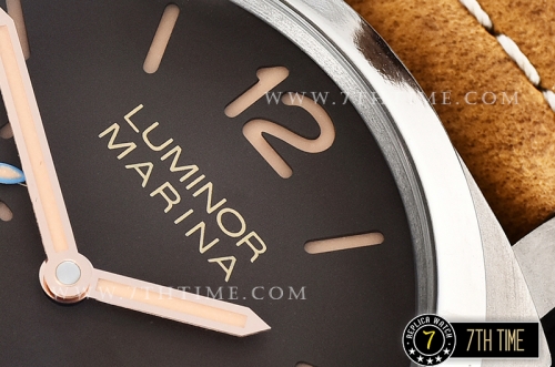 PAM1351 Luminor Marina 44mm TI/LE Sandwiched Brown Dial P9010
