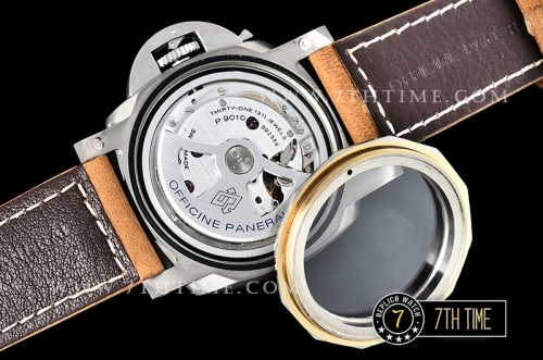 PAM1351 Luminor Marina 44mm TI/LE Sandwiched Brown Dial P9010