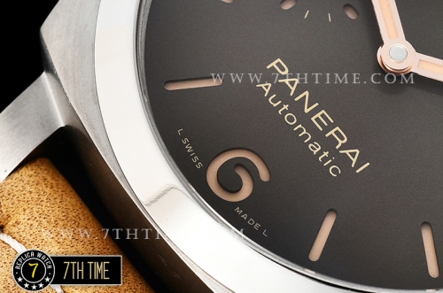 PAM1351 Luminor Marina 44mm TI/LE Sandwiched Brown Dial P9010