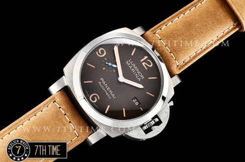 PAM1351 Luminor Marina 44mm TI/LE Sandwiched Brown Dial P9010