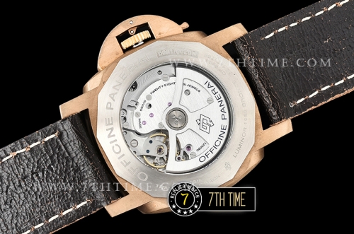 PAM382N Bronzo Submersible BR/LE Green Dial Mod9000