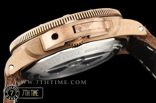 PAM382N Bronzo Submersible BR/LE Green Dial Mod9000
