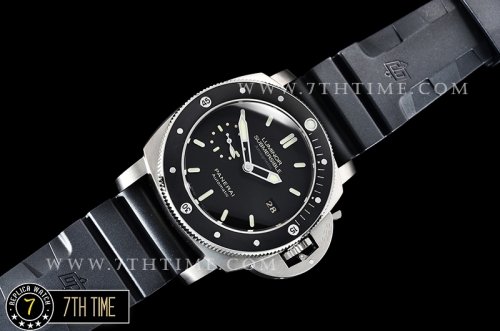 PAM389 Submersible AMagnetic TI/RU Black Dial Mod.P9000