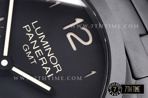 PAM438 Luminor Tuttonero 1950 GMT Ceramica Black Dial P9001