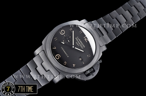 PAM438 Luminor Tuttonero 1950 GMT Ceramica Black Dial P9001