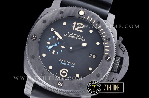 PAM616 CarboTech Submersible FC/RU Black Dial A7750 P9000