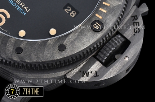 PAM616 CarboTech Submersible FC/RU Black Dial A7750 P9000