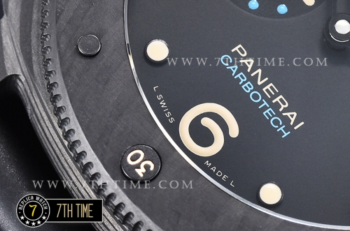 PAM616 CarboTech Submersible FC/RU Black Dial A7750 P9000