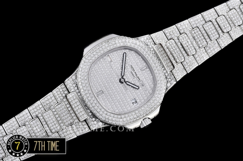 Nautilus Jumbo Ref.5711 Diamonds SS/SS Diamond Crested Dial MY9015 Mod