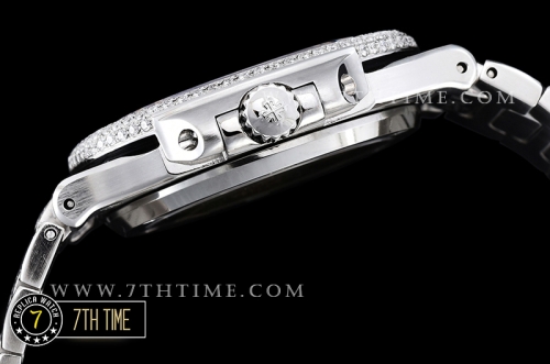 Nautilus Jumbo Ref.5711 Diamonds SS/SS Diamond Crested Dial MY9015 Mod