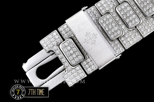 Nautilus Jumbo Ref.5711 Diamonds SS/SS Diamond Crested Dial MY9015 Mod