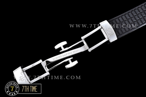 Aquanaut Ladies 5067A Diamonds Bezel SS/RU Black Checkered Dial Swiss Quartz