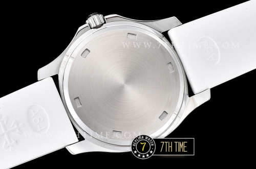 Aquanaut Ladies 5067A Diamonds Bezel SS/RU White Checkered Dial Swiss Quartz