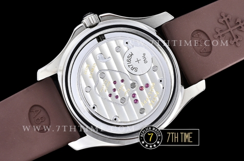 Aquanaut Ladies 5067A Diamonds Bezel SS/RU Brown Checkered Dial Swiss Quartz