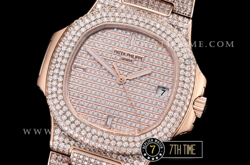 Nautilus Ref.5711 40mm RG/RG Full Diamonds Miyota 9015