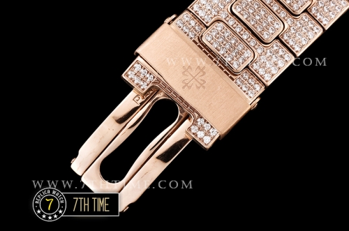 Nautilus Ref.5711 40mm RG/RG Full Diamonds Miyota 9015