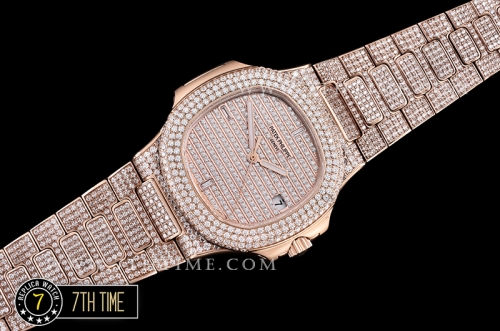 Nautilus Ref.5711 40mm RG/RG Full Diamonds Miyota 9015