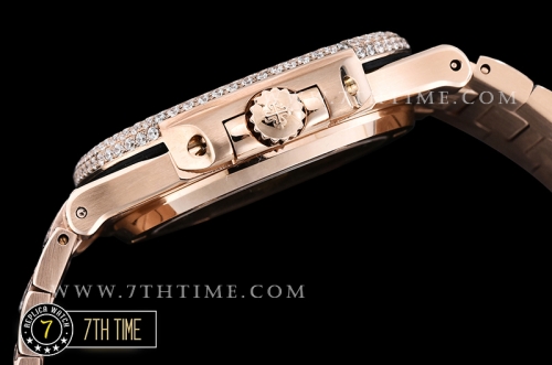 Nautilus Ref.5711 40mm RG/RG Full Diamonds Miyota 9015