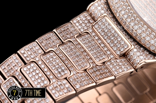 Nautilus Ref.5711 40mm RG/RG Full Diamonds Miyota 9015