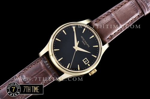 Calatrava Ref.5227 YG/LE Black Dial MY9015 Mod