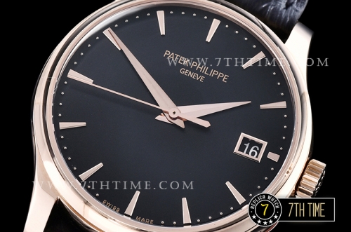 Calatrava Ref.5227 RG/LE Black Dial MY9015 Mod