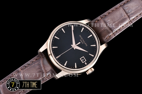 Calatrava Ref.5227 RG/LE Black Dial MY9015 Mod