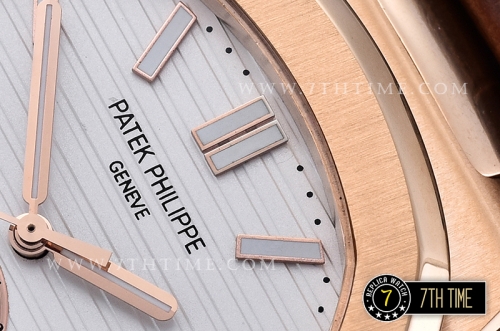 Nautilus MoonPhase 42mm RG/LE White Dial MY9015 Mod