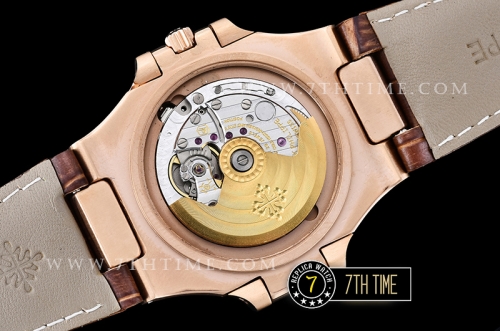 Nautilus MoonPhase 42mm RG/LE White Dial MY9015 Mod