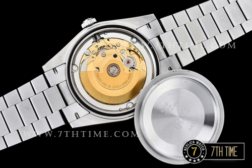 DayDate 228206 SS/SS Blue Stick Dial Smooth Bezel Swiss 2836