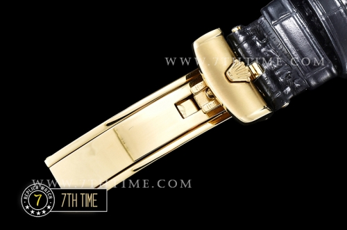 DayDate 36mm YG/LE Black Roman Dial A2836