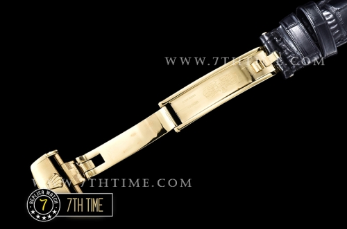 DayDate 36mm YG/LE Black Roman Dial A2836