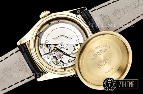 DayDate 36mm YG/LE Black Roman Dial A2836