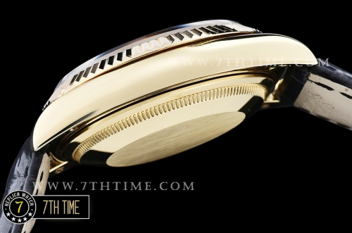 DayDate 36mm YG/LE Black Roman Dial A2836