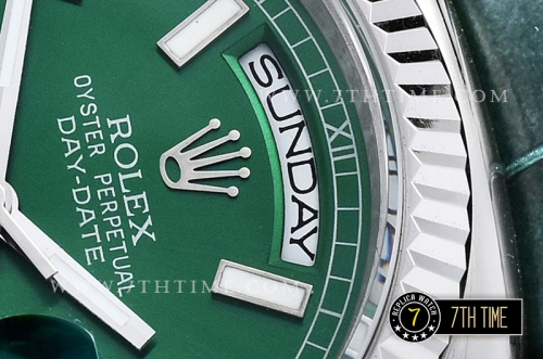 DayDate 36mm SS/LE Green Sticks Dial A2836