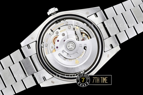 DayDate 40mm SS/SS Blue Stick Dial Smooth Bezel A2836 Mod3255